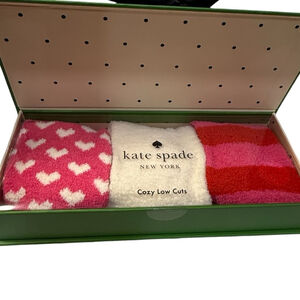 Kate Spade New York Cozy Low-Cut Socks Gift Set – 3 Pairs – NEW in Gift Box